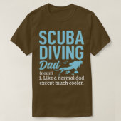Scuba Diving Dad Definition Fathers Day Divers Fun T-shirt (Design voorkant)