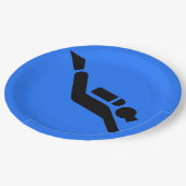 Scuba Diving Design Paper Party-Bord Papieren Bordje (Gekanteld)