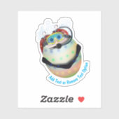 SCUBA Diving Egg Easter Sticker (Vel)