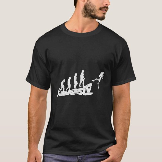 Scuba Diving Evolution Dive Scuba Diver T-shirt (Voorkant)