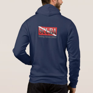 SCUBA DIVING FLAG, VLAG van SCUBA DIVER Hoodie