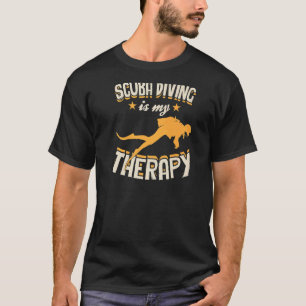 Scuba Diving is mijn Therapy Divemaster Scuba Inst T-shirt