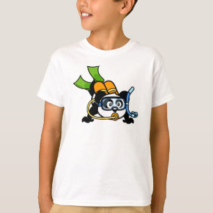 Scuba Diving Panda T-shirt