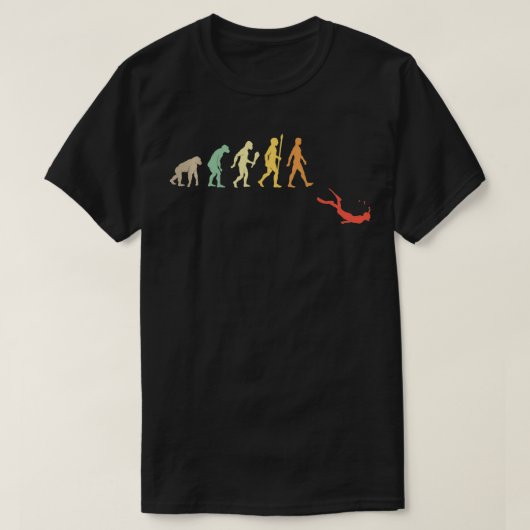 Scuba Diving Snorkeling Evolution Gift Div T-shirt (Design voorkant)