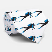 scuba diving sport stropdas (Opgerold)