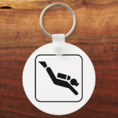 Scuba Diving Symbol Sleutelhanger (Voorkant)