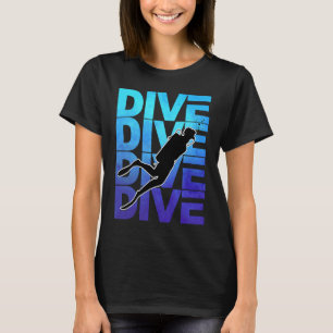 Scuba Duiken Duik Duik Duik Duik Duiker Grafisch T-shirt