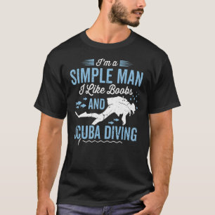 Scuba duiken voor mannen papa echtgenoot duiker t-shirt