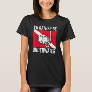 Scuba Duiken Voor Mannen Vrouwen Duiker Scuba Div T-shirt