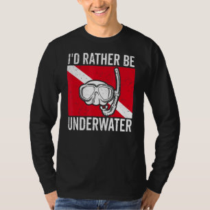 Scuba Duiken Voor Mannen Vrouwen Duiker Scuba Div T-shirt
