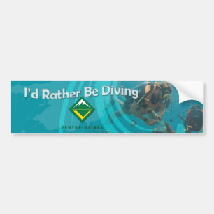 Scuba-duikende Bumpersticker