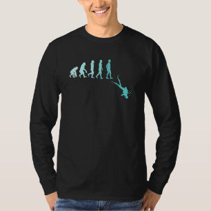 Scuba-duikende evolutie van scuba-duiker t-shirt