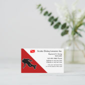 Scuba-duikende Visitekaartjes (Staand voorkant)