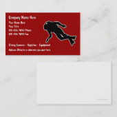 Scuba-duikende Visitekaartjes (Voorkant / Achterkant)