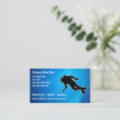 Scuba-duikende Visitekaartjes (Staand voorkant)