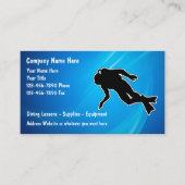 Scuba-duikende Visitekaartjes (Voorkant)