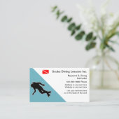 Scuba-duikende Visitekaartjes (Staand voorkant)