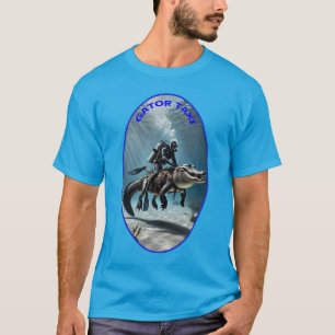 SCUBA Duiker Rijden op een Alligator URM T-shirt