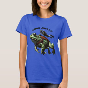SCUBA Duiker Rijdend op een Grote Kikker URM T-shirt