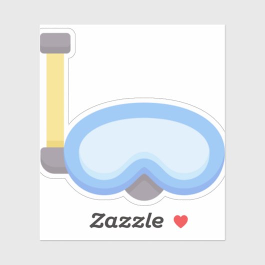 Scuba-duiker Sticker (Vel)