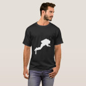 Scuba-duiker T-shirt (Voorkant volledig)