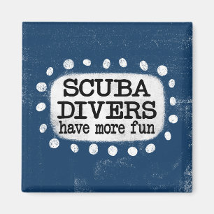 Scuba duikers hebben meer plezier koelkastmagneet magneet