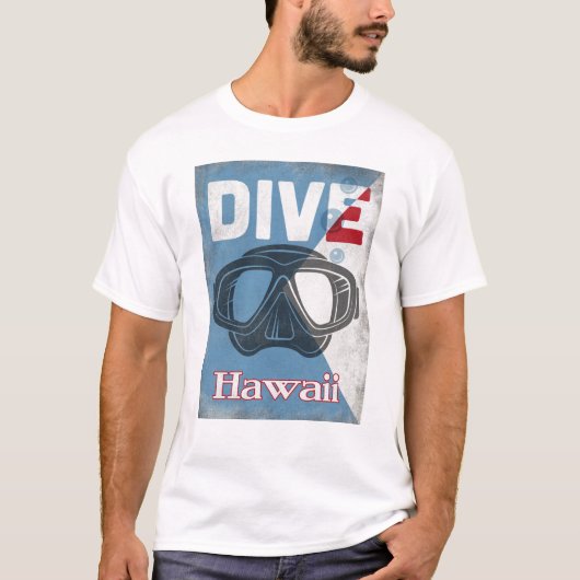 scuba duikmasker in Hawaii T-shirt (Voorkant)