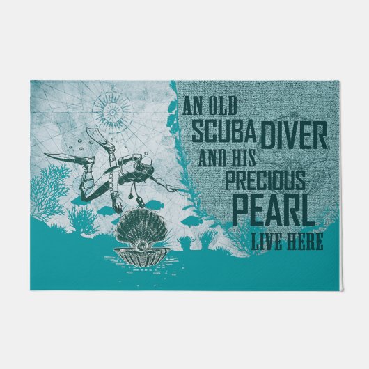 Scuba-duikmat, cadeau voor mannen deurmat (Voorkant)