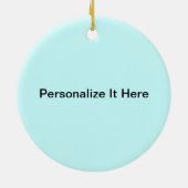 Scuba-duikmuis Keramisch Ornament (Achterkant)