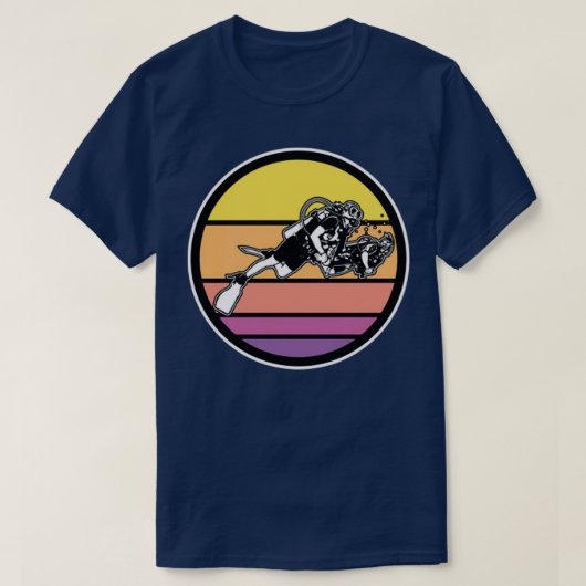 Scuba-duiksynthgolf T-shirt (Design voorkant)