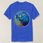 Scuba duikt in de grote blauwe hal t-shirt (Design voorkant)