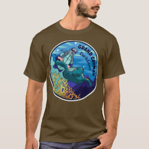 Scuba duikt in het Caribisch gebied van de Grote C T-shirt