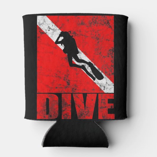 Scuba duikt naar beneden duiktuig blikjeskoeler (Achterkant)