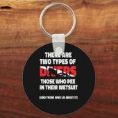 Scuba duikt op twee soorten duikers die sleutelhanger (Voorkant)