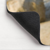 Scuba-duiktank op strand muismat (Hoek)