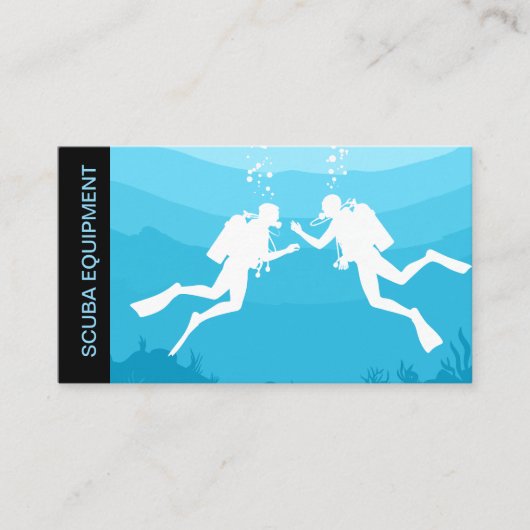 Scuba Duikuitrusting Visitekaartjes (Voorkant)