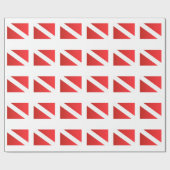 scuba-duikvlag [Converteerbaar].jpg Cadeaupapier (Vlak)