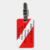 Scuba Flag Bagagelabel (Voorkant verticaal)