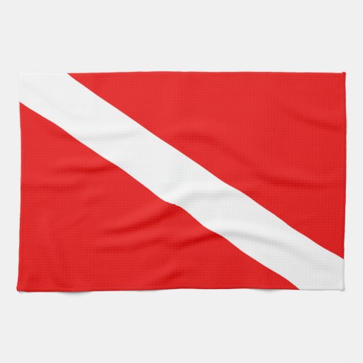 Scuba Flag Theedoek (Horizontaal)