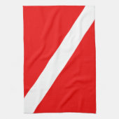 Scuba Flag Theedoek (Verticaal)