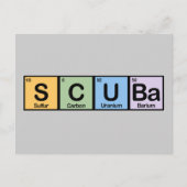 Scuba gemaakt van elementen briefkaart (Voorkant)
