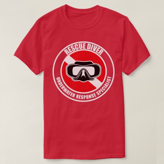 Scuba Gift Rescue Diver T T-shirt (Design voorkant)