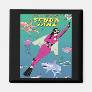 Scuba Jane Magnet Magneet