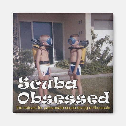 Scuba Obtenu Podcast Aimant Couverture (Devant)