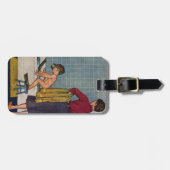 Scuba op de Tub Bagagelabel (Voorkant horizontaal)