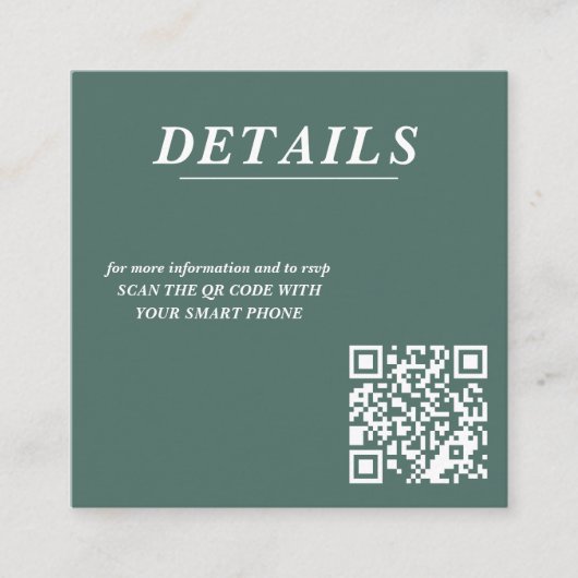 Scuba paar QR-code Informatiekaartje (Voorkant)