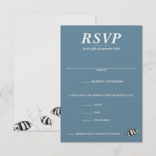 Scuba Paar Voedsel keuzes RSVP Kaartje