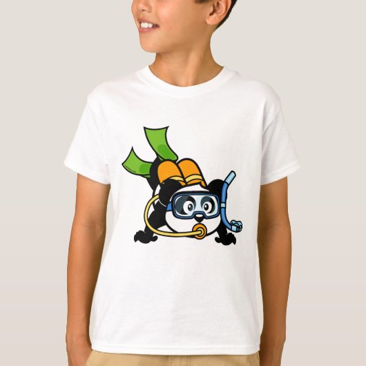Scuba Panda T-shirt (Voorkant)
