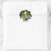 Scuba Ronde Sticker (Tas)