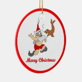 Scuba Santa Keramisch Ornament (Rechts)